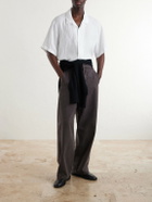 James Perse - Convertible-Collar Linen Shirt - White