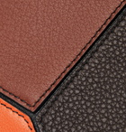 Loewe - Puzzle Colour-Block Full-Grain Leather Billfold Wallet - Brown