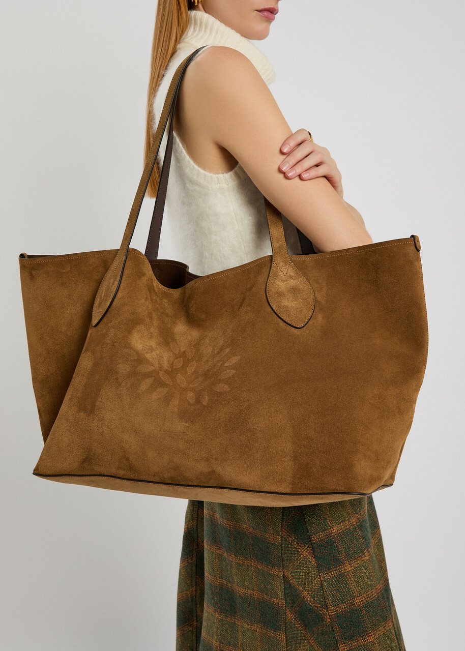 Mulberry Oversized Suede Tote bag - Sand - One Size