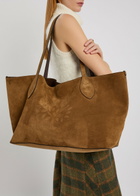 Mulberry Oversized Suede Tote bag - Sand - One Size