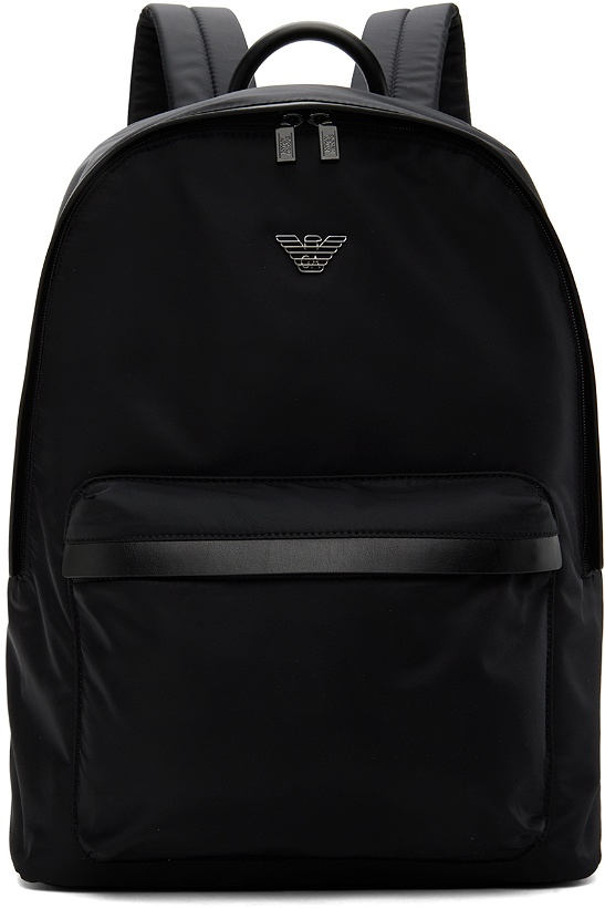 Photo: Emporio Armani Black Hardware Backpack
