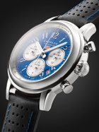 CHOPARD - Mille Miglia Classic Racing Chronograph Automatic 42mm Stainless Steel and Perforated Leather Watch, Ref. No. 168589-3010