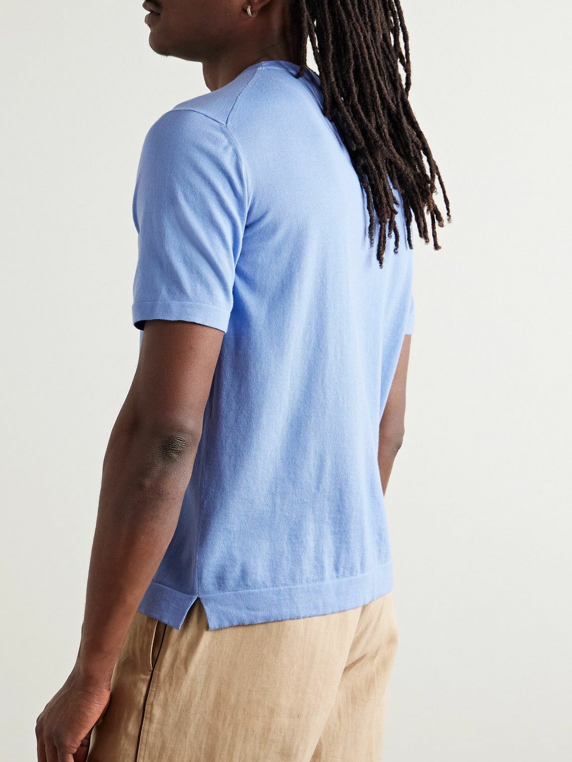 PIACENZA 1733 - Cotton T-Shirt - Blue