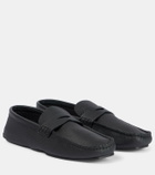 Khaite Billy leather penny loafer