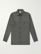 OrSlow - Checked Cotton and TENCEL™ Lyocell-Blend Flannel Shirt - Gray