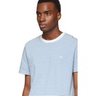 A.P.C. Blue and White Baptiste T-Shirt