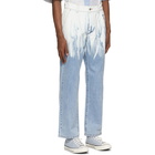 Feng Chen Wang Blue Washed Jeans