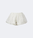 SIR Polka-dot silk organza shorts