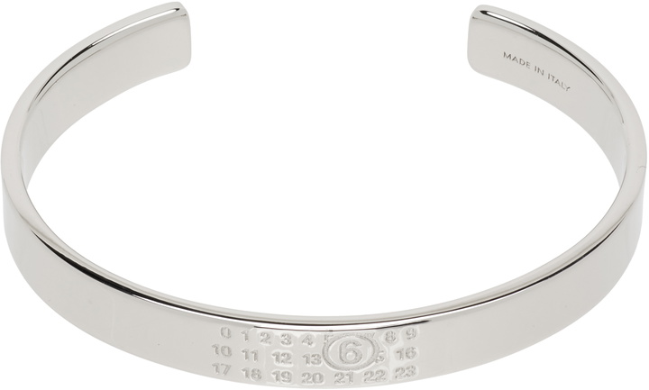 Photo: MM6 Maison Margiela Numerical Minimal Signature Cuff Bracelet