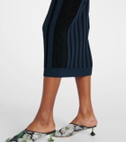 Loewe Anagram striped maxi dress