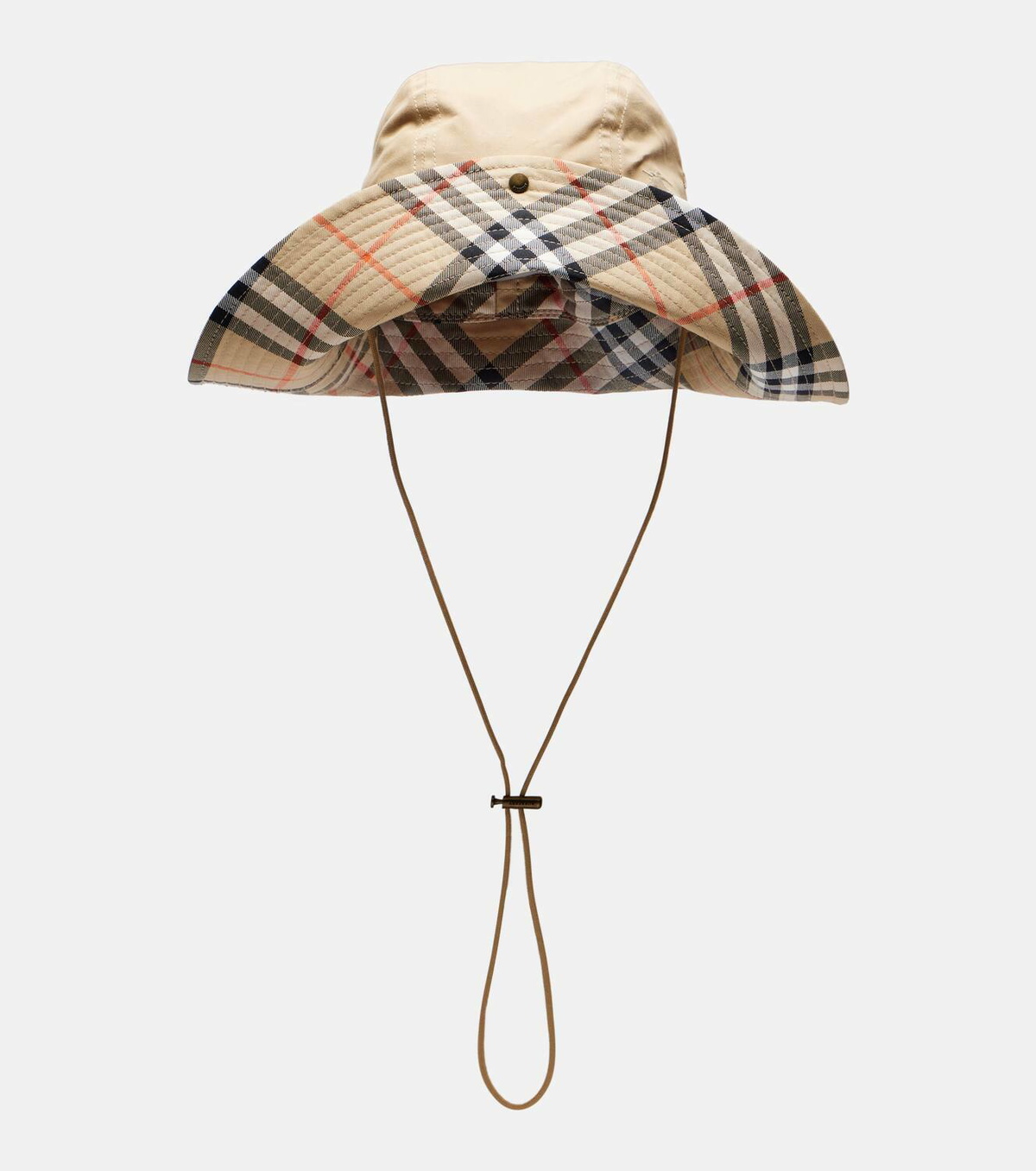 【Burberry】 Burberry Check gabardine hat Check Brim Gabardine Hat in Black - Men | Burberry® Official