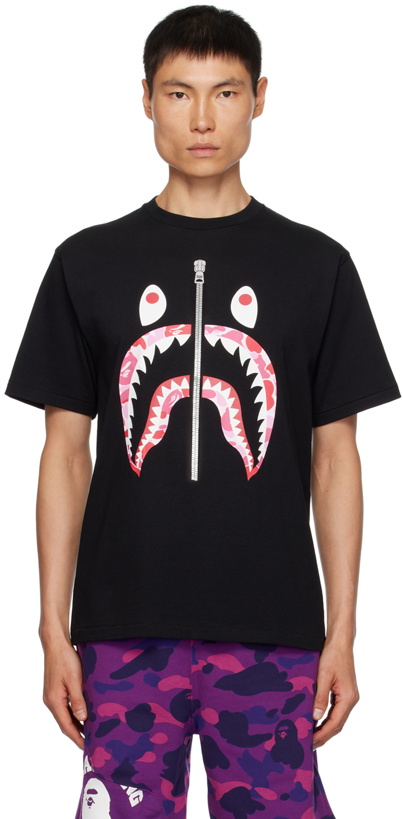 Photo: BAPE Black ABC Camo Shark T-Shirt