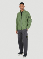 Compass Patch Overshirt Jacket in Green