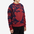 P.A.M. Men's Handmaiden Crew Knit Sweater in Burgundy