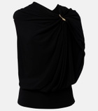 Sportmax Draped crêpe top