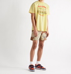 Gallery Dept. - Distressed Printed Cotton-Jersey T-Shirt - Yellow