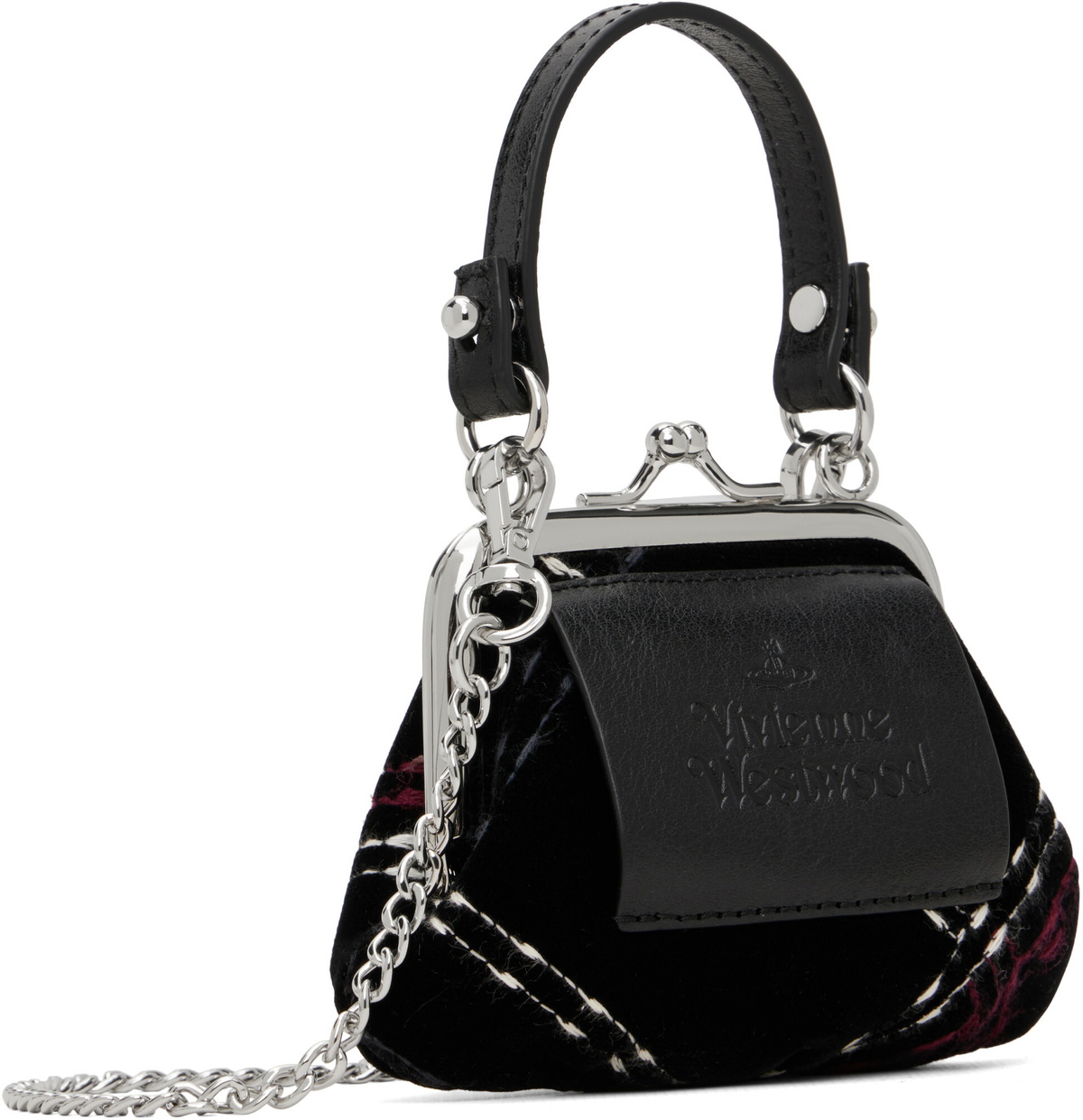 Vivienne Westwood Black Mini 'Granny Frame' Bag