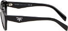 Prada Eyewear Black Cat-Eye Sunglasses