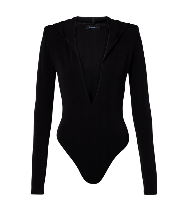 Photo: Mugler Hooded jersey bodysuit