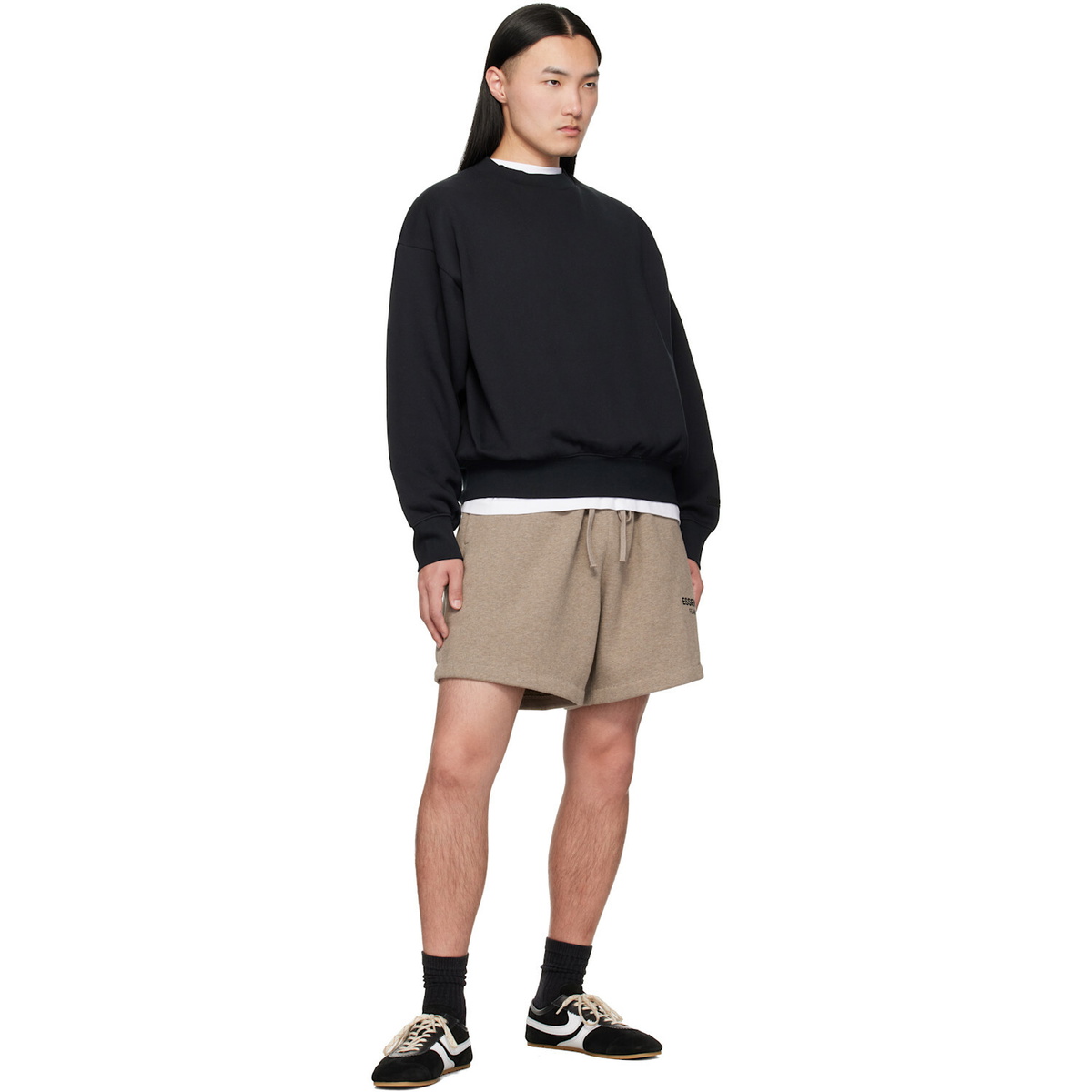 Fear of God ESSENTIALS Black Classic Crewneck Sweatshirt