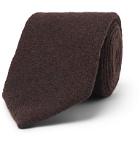 Lardini - 8cm Wool-Flannel Tie - Burgundy