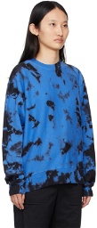 Proenza Schouler Blue & Black Proenza Schouler White Label Tie-Dye Sweatshirt