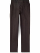 Loro Piana - Carlo Hyannis Tapered Cotton-Blend Trousers - Brown