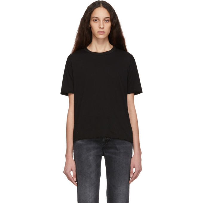 Unravel Black Front Lace-Up Long Sleeve T-Shirt Unravel