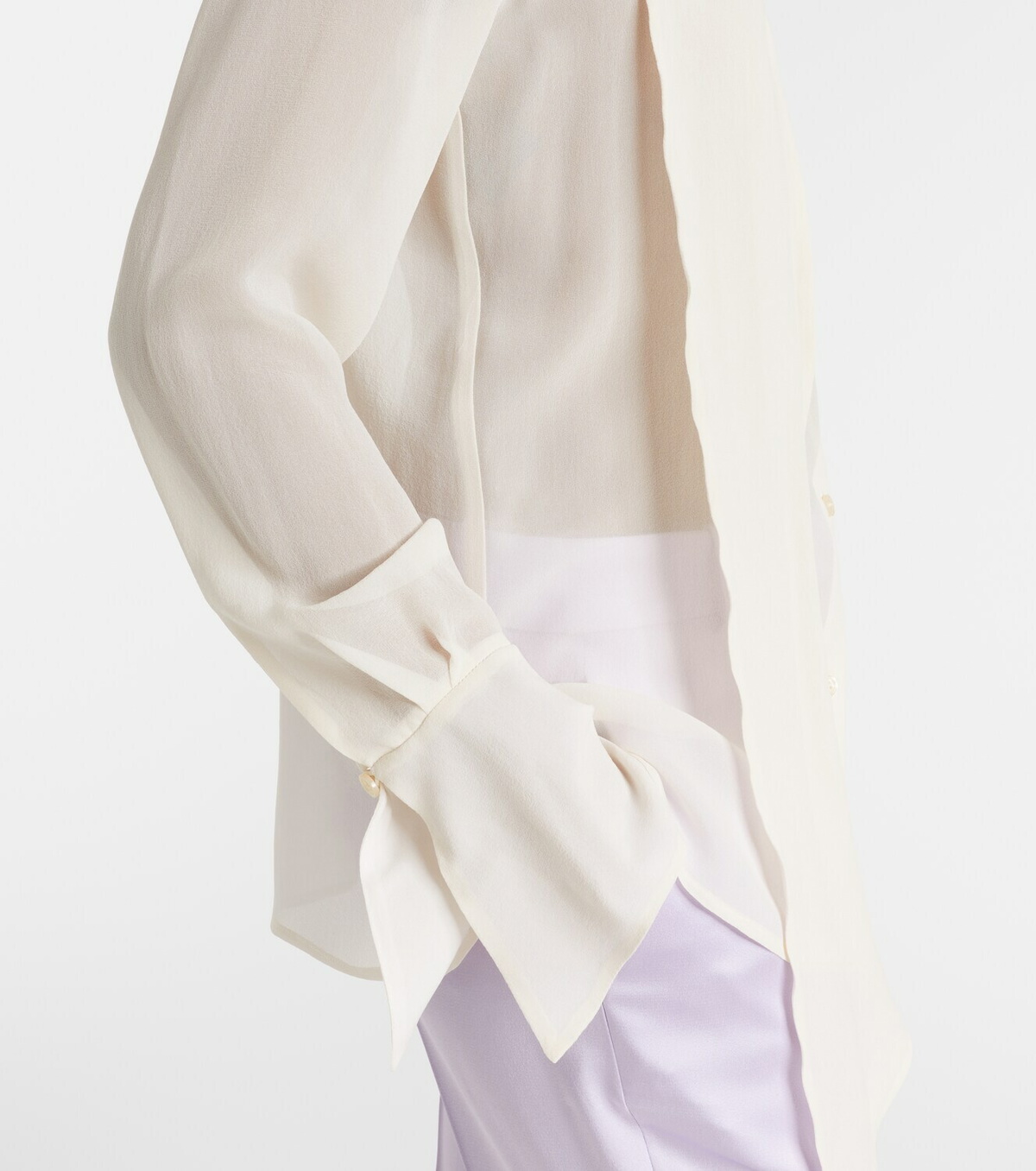 Nina Ricci Scarf-detail silk blouse