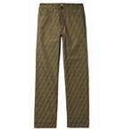 Fendi - Logo-Jacquard Trousers - Men - Brown