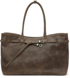 MARGESHERWOOD Taupe Grandma Used Large Tote