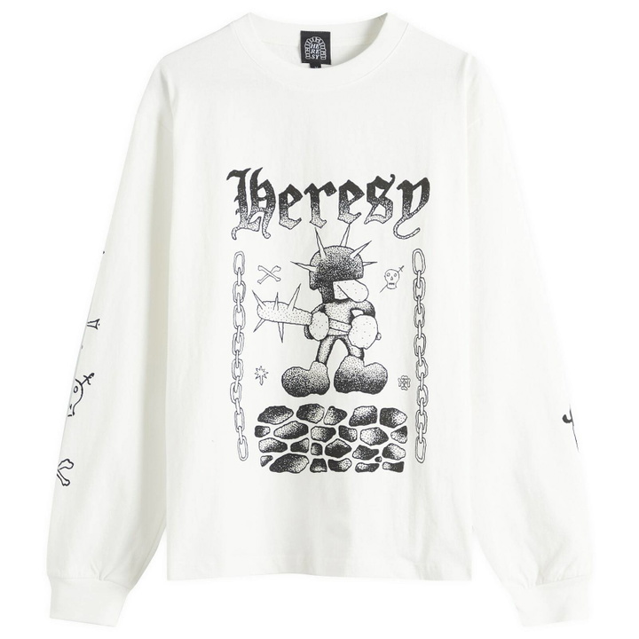 Photo: Heresy Fightin' Longsleeve T-Shirt in Ecru