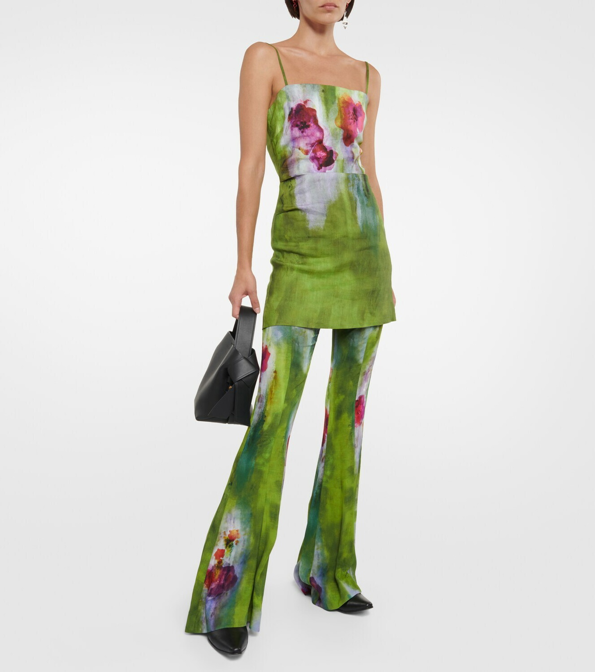 ACNE STUDIOS コットンブレンドミディドレス Acne Studios Floral linen-blend minidress Acne Studios