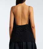 Khaite Neema silk voile and lace top