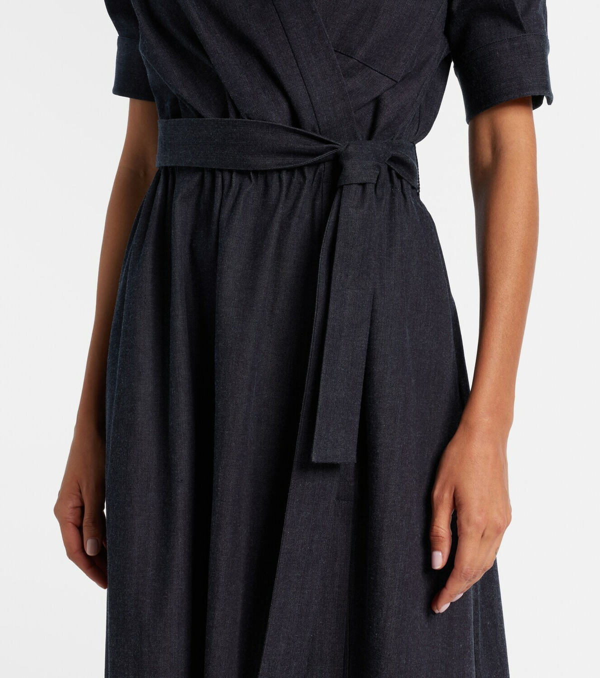 Altuzarra Lydia wrapped denim midi dress