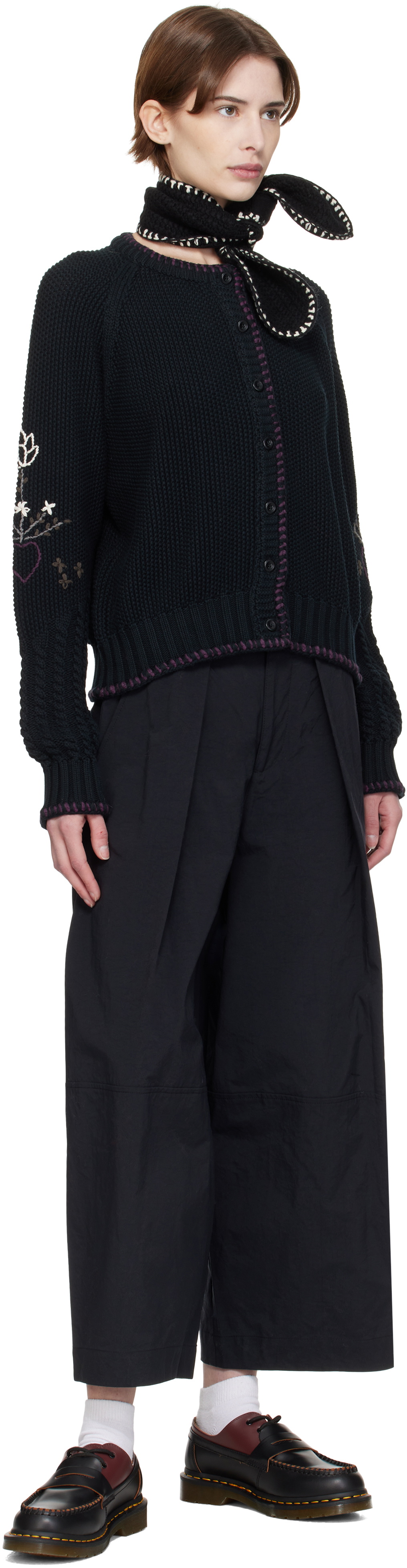 YMC Black Slot Scarf