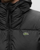 Lacoste Short Water Repellent Hooded Puffed Jacket Black Down & Puffer Jackets