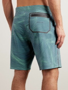 Outerknown - Apex Long-Length Printed Recycled Swim Shorts - Blue