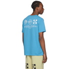 Off-White Blue Multi Symbols T-Shirt