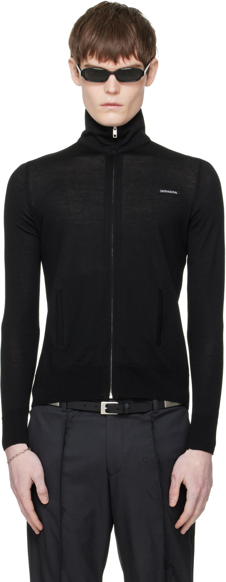 HODAKOVA Black Knitted Tracksuit Sweater