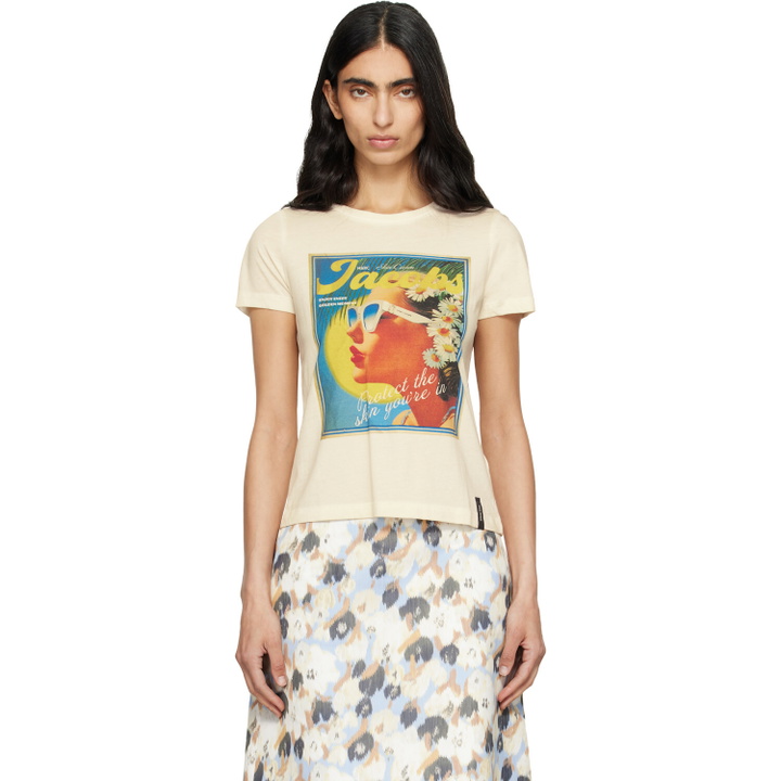 Photo: Marc Jacobs Off-White Sun Poster Femme T-shirt