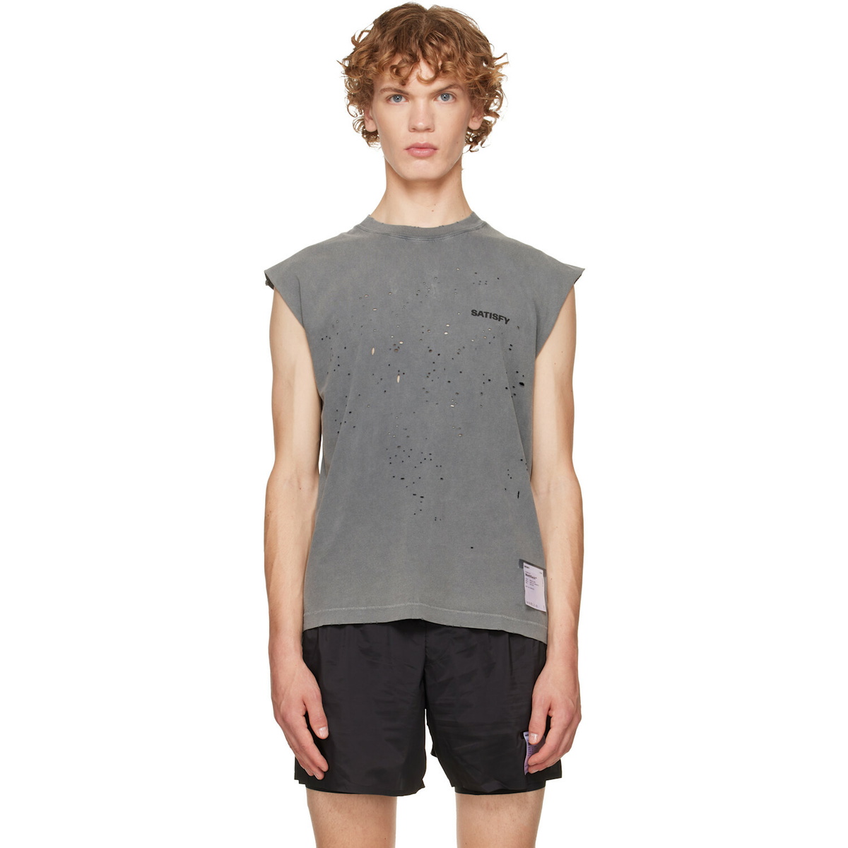 Satisfy Gray MothTech Muscle Tank Top