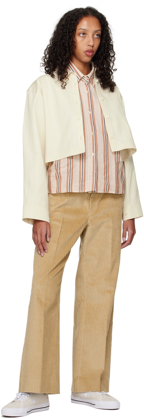 Teurn Studios SSENSE Exclusive Beige Lorie Trousers