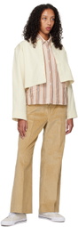 Teurn Studios SSENSE Exclusive Beige Lorie Trousers