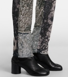 Maison Margiela Sequined patchwork slim pants