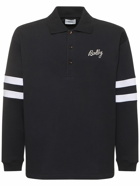 BALLY - Logo Cotton Long Sleeve Polo