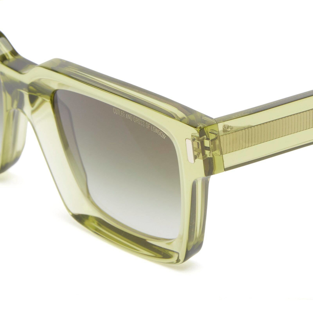Cutler and Gross 1386 Sunglasses in Crystal Green 