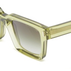 Cutler and Gross 1386 Sunglasses in Crystal Green 