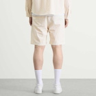 ANNIE HOOD Men's College Seersucker Shorts in Beige