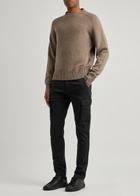 Replay Jann Hyperflex X.lite Black Slim-leg Cargo Trousers
